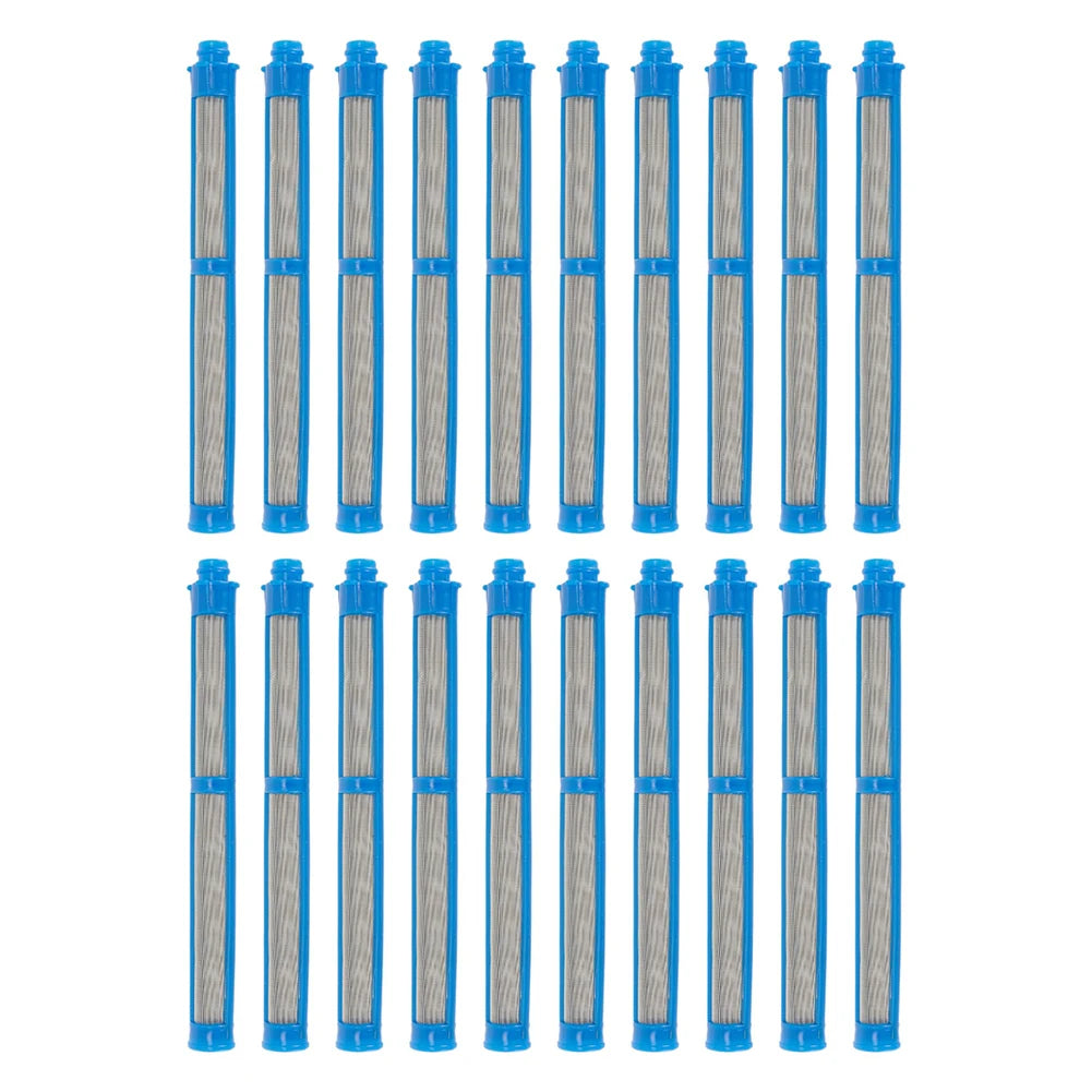 20 pçs 60/100/150 malha airless pintura pulverizador filtros alta filtragem airless pintura pulverizador filtro 11x110mm acessórios da ferramenta elétrica