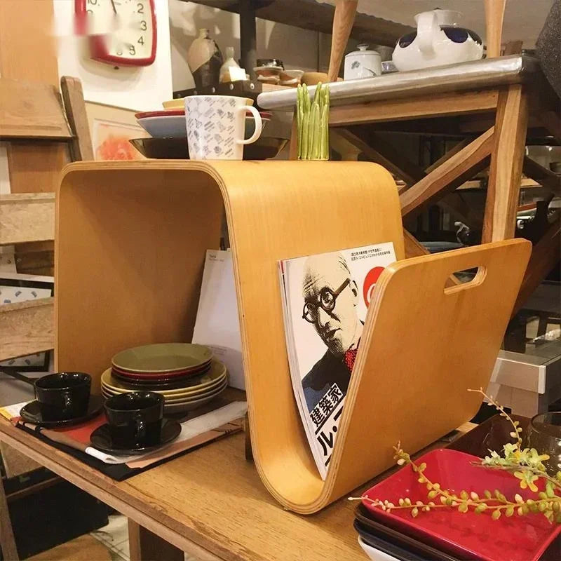 Mesa de centro nórdica minimalista, peça central chique de madeira maciça, ideal para salas de estar e cantos de varanda, simples e elegante