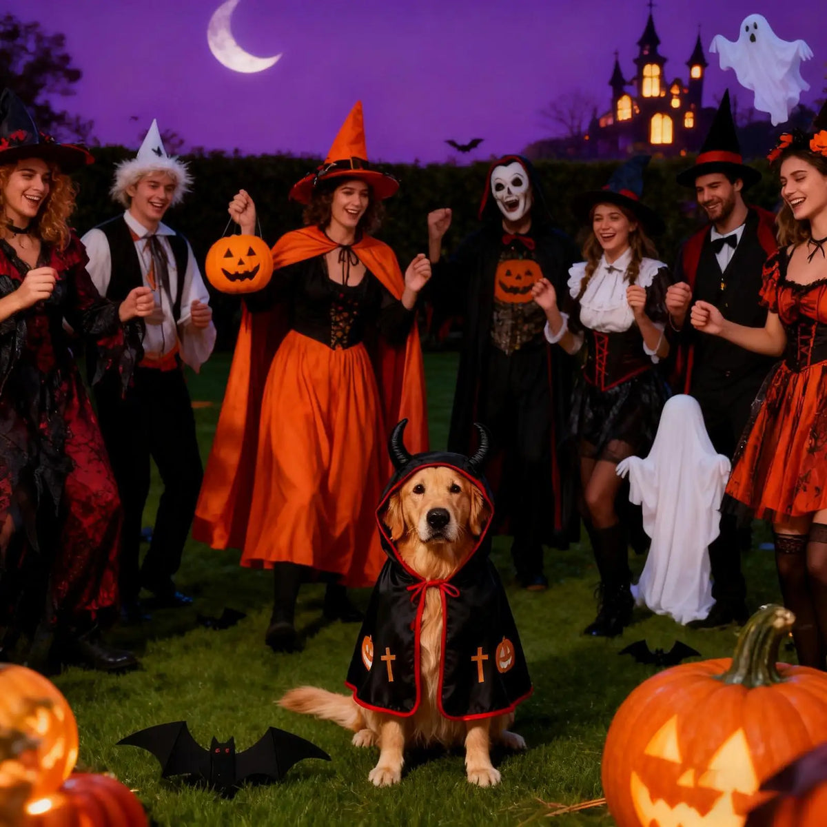 Halloween gato cão trajes engraçado filhote de cachorro manto cão trajes para festa de halloween filhote de cachorro foto adereços grande raça foto adereços