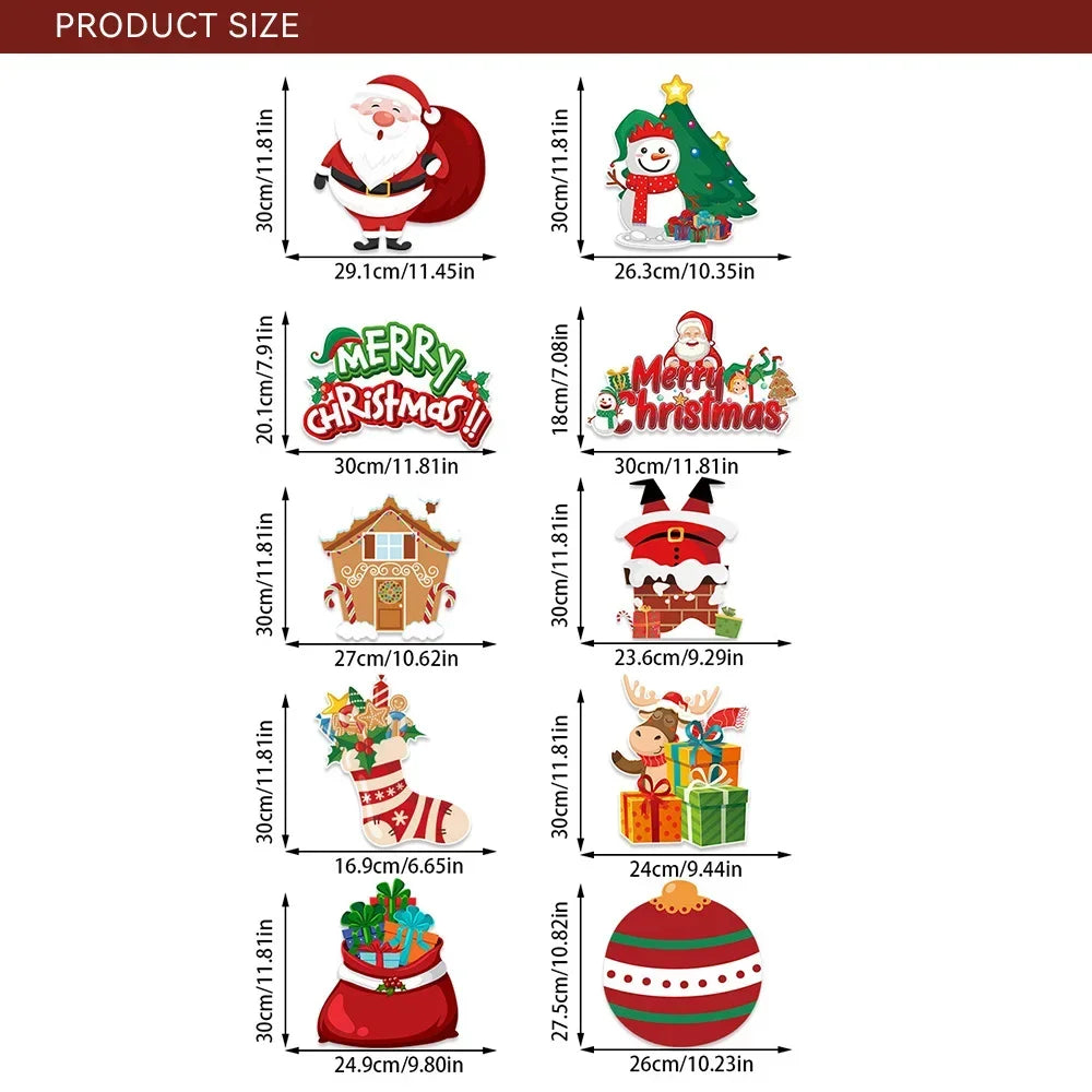 Papai Noel Porta Decorações, Banners, Pingentes, Fontes Do Partido, Natal