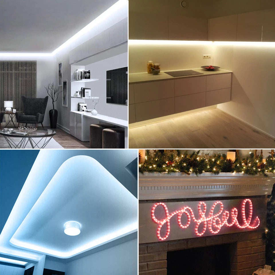 1m-35m brilho surper cob led luz de tira 288leds/m ra90 220v ao ar livre tubo de silicone à prova dwaterproof água para quintal piscina caminho
