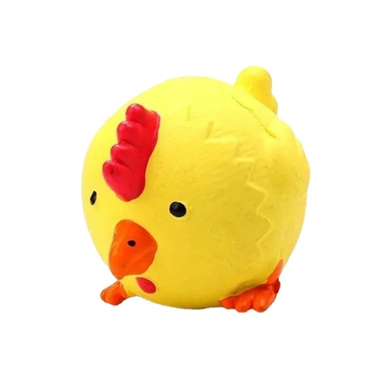Animais design durável cão mastigar brinquedos porcos, vacas, galinhas, resistente estridente cão moagem dentes brinquedos, látex para animais de estimação para limpar os dentes brinquedos