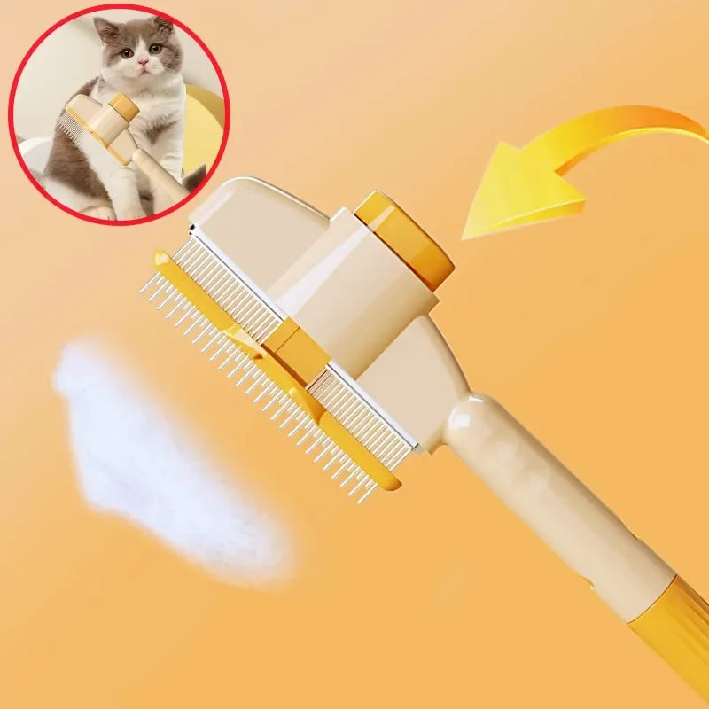 Cão pente removedor de pêlos de animais de estimação um botão cães escova auto-limpeza gato escova pentes de massagem para cães aliciamento escovas para produtos para animais de estimação