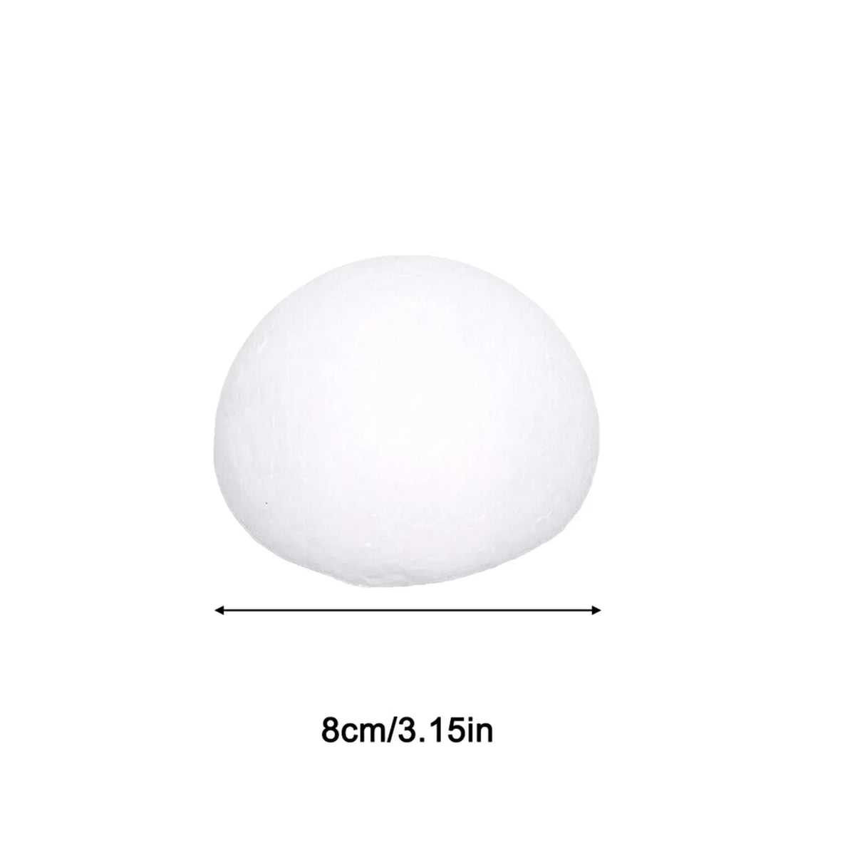 7.5/8/9/10/12/15cm meia redonda poliestireno bolas de espuma para diy natal crianças pintadas festa de casamento bolas de flores decoração