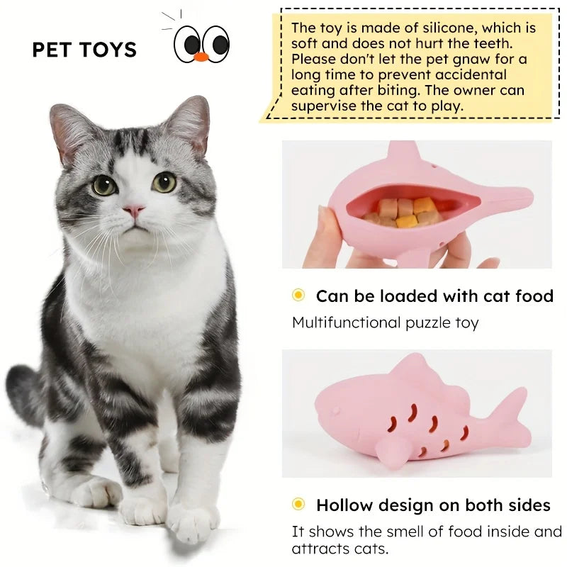Brinquedo interativo para cães e gatos, design durável e resistente à mordida, esconder alimentos e moagem de dentes, entretenimento para animais de estimação pequenos, 1 peça