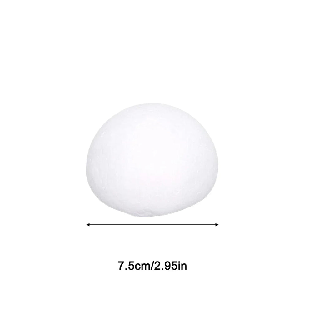 7.5/8/9/10/12/15cm meia redonda poliestireno bolas de espuma para diy natal crianças pintadas festa de casamento bolas de flores decoração