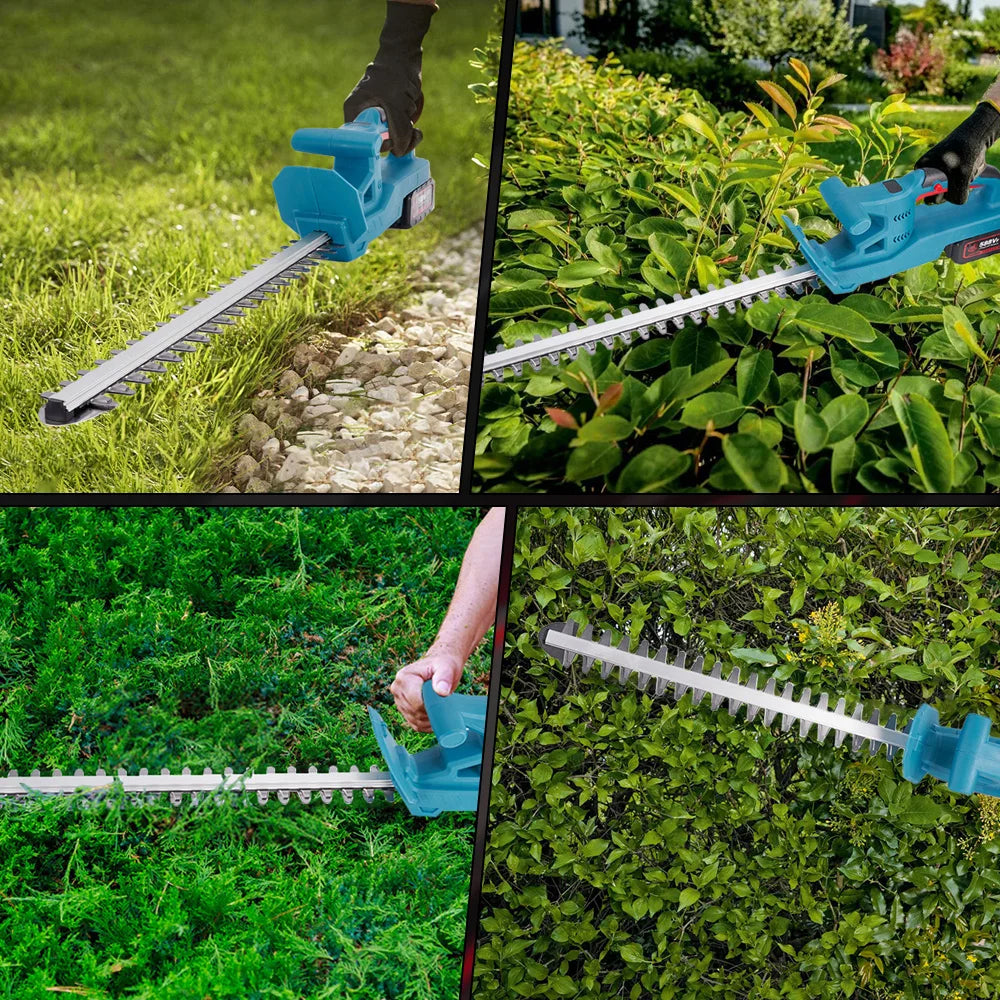Cortador de Grama Elétrico ONEVAN 20 polegadas 3000W 20000RPM, Podador de Cerca Viva para Jardinagem, Ferramenta Elétrica a Bateria de Lítio