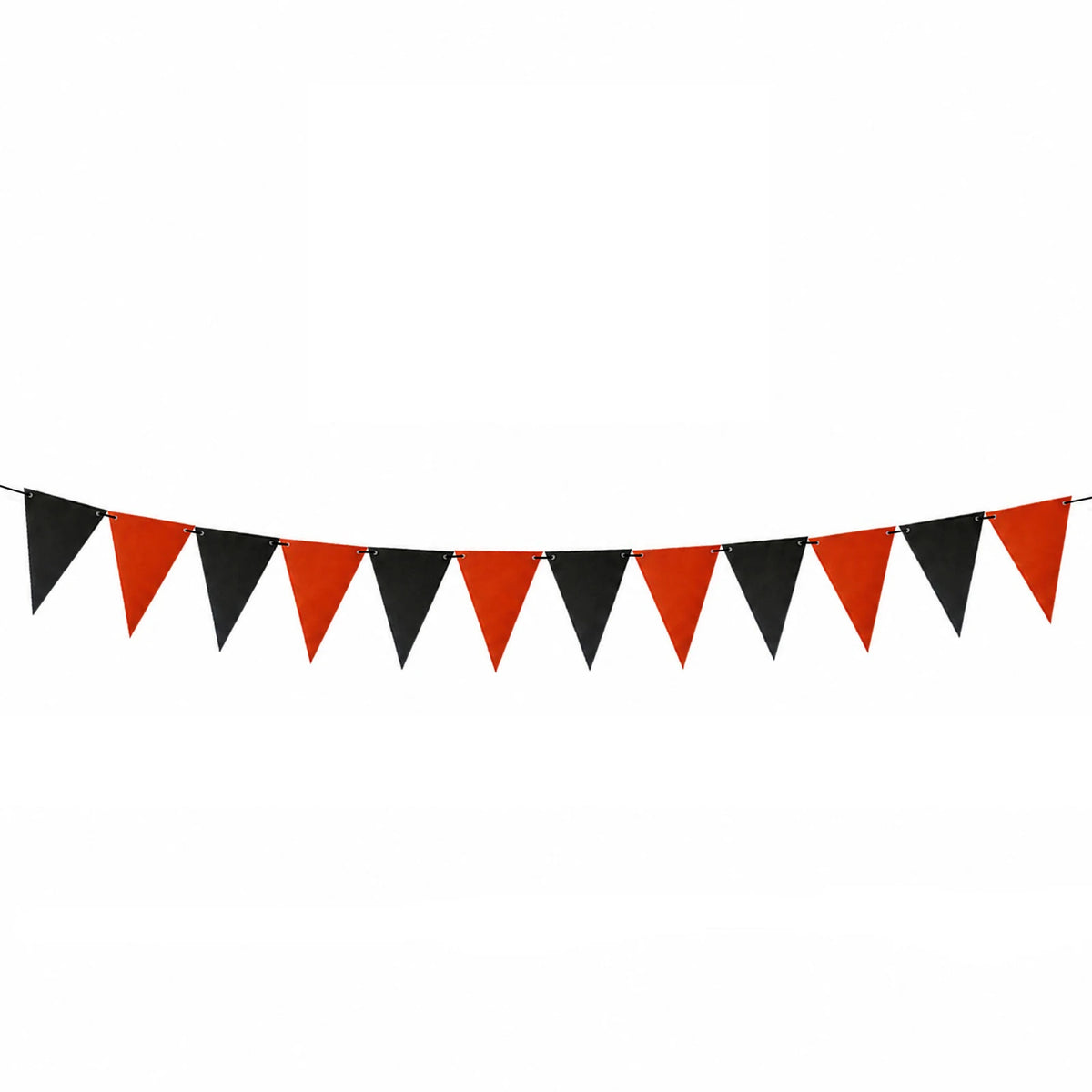 Decorações para Festa de Halloween, Bandeirolas Pretas e Laranjas, Guirlandas de Papel DIY para Decoração