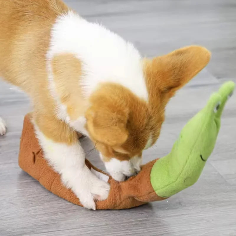 Brinquedos para animais de estimação em forma de caracol para cães e gatos, quebra-cabeças de treinamento para ocultar odores, tapetes divertidos para cheirar, jogo interativo para gatos e cães
