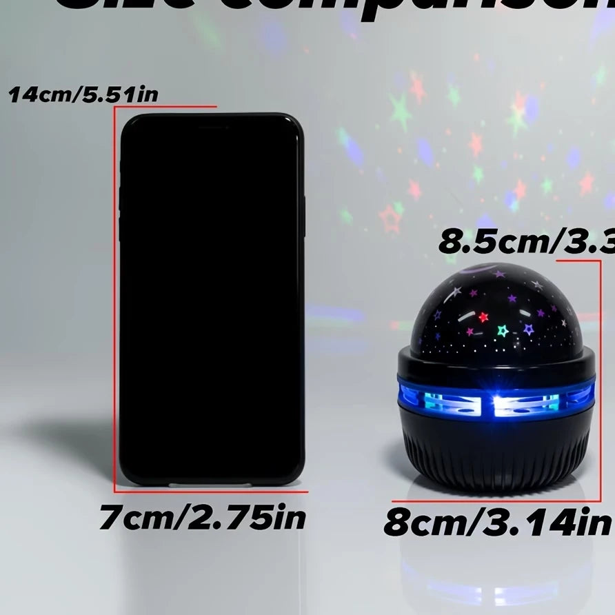 Led céu estrelado luzes da noite usb lâmpada do projetor bola mágica lua estrela luzes de natal casa sala atmosfera decorações
