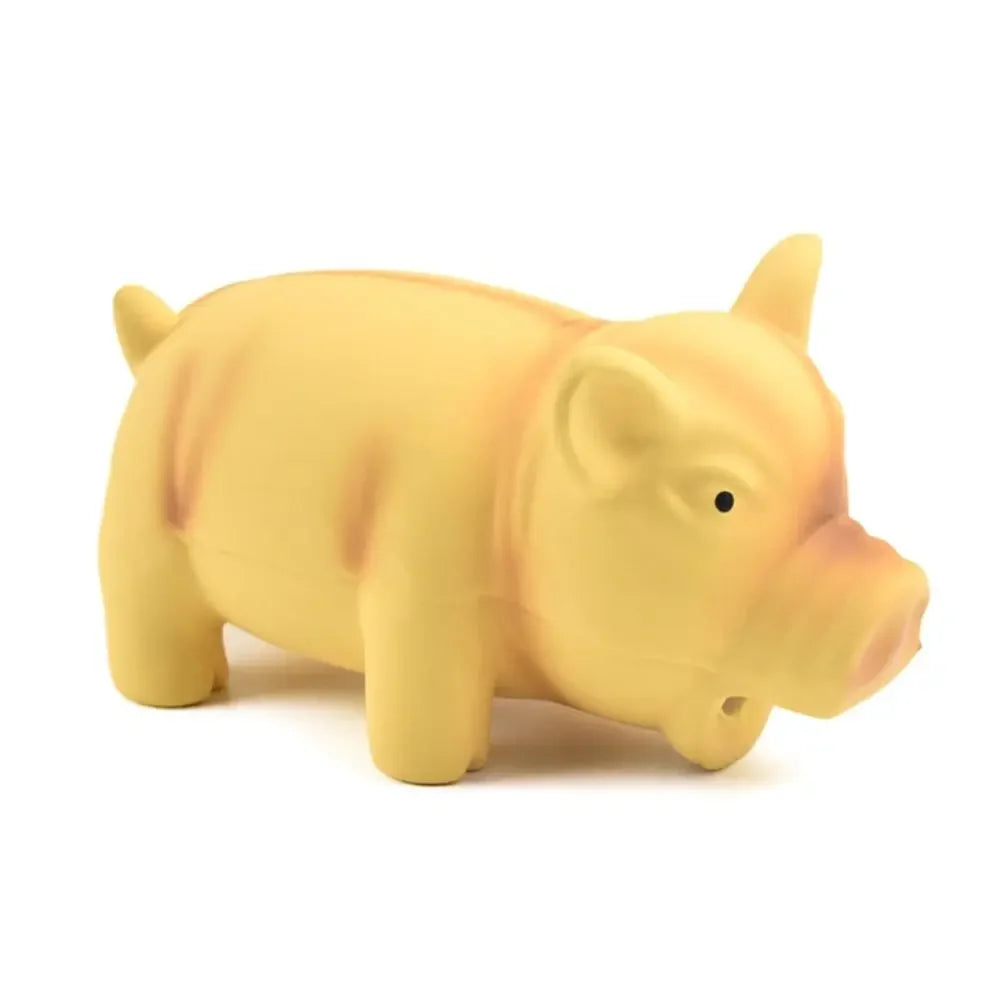 Cão bonito mastigar brinquedos de borracha som porco rangido látex brinquedos para animais de estimação para cão rangendo mastigar treinamento filhote de cachorro suprimentos produtos para animais de estimação Kasa & Pet