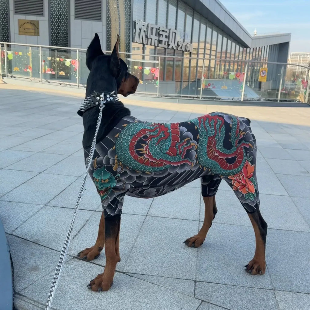 Roupa para Tatuagem de Animais de Estimação, Anti-Queda de Pelo, Roupa Respirável para Animais de Quatro Patas, Roupa Personalizada para Animais de Estimação, Roupa Divertida para Animais de Estimação