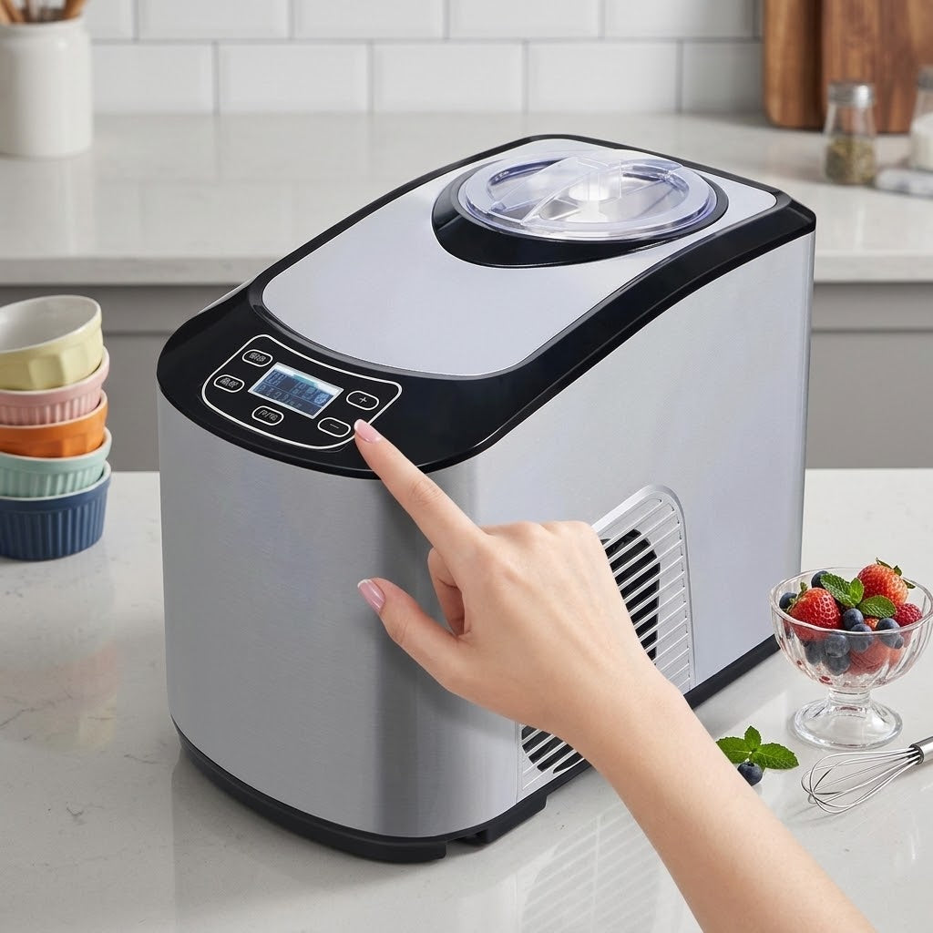 220v 140w inteligente automático comercial máquina de sorvete macio duro termostato ajustável manter frio máquina de gelato doméstico Kasa & Pet