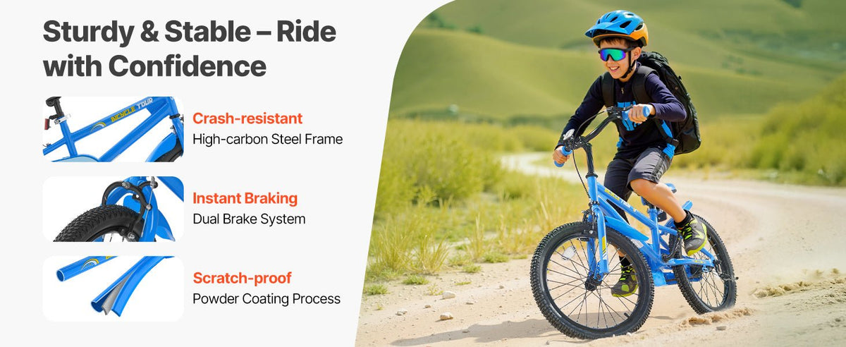 SucceBuy 14/16/18in Crianças Bicicleta Estilo BMX Crianças Bicicleta com Rodas de Treinamento Bicicleta Criança para Meninos e Meninas aprendendo a andar