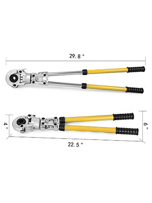 SucceBuy Ferramenta de crimpagem de tubo PEX de aço com matrizes tipo TH/U/V Kit composto de pinças de prensagem de encanamento de cobre multicamadas