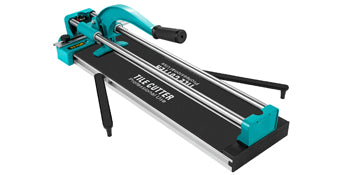 SucceBuy Cortador de telha manual de 24 polegadas com trilhos duplos, cortador de telha profissional com roda de corte de liga para telhas cerâmicas de porcelana